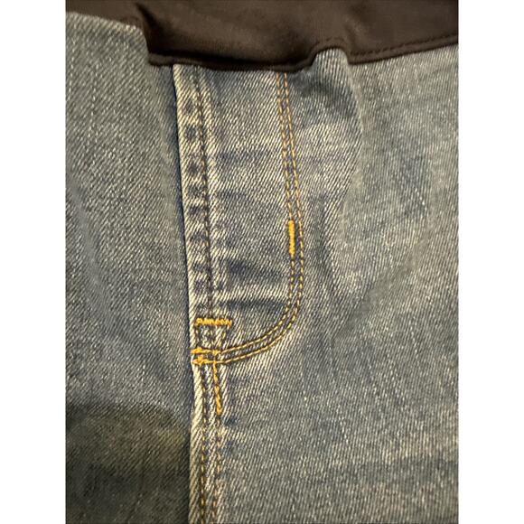 Old Navy Women's Maternity Jeans Skinny Full Panel Blue Med Wash Size 20 Short - Picture 7 of 14